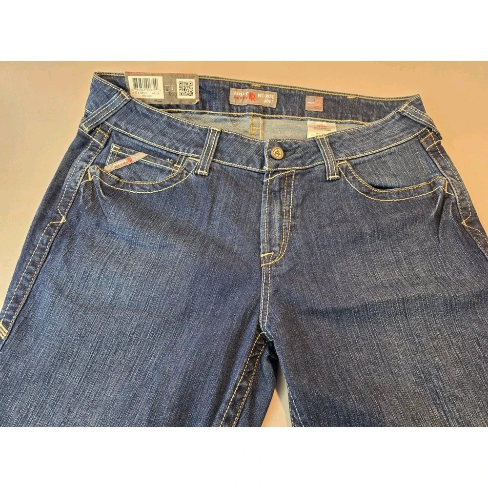 Ariat Work Womens Flame Resistant Mid Rise Stretch Boot Cut 33R CAT2 NWT - Picture 2 of 16